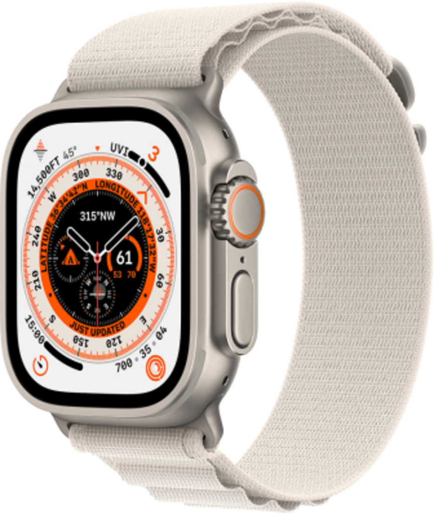 Смарт-часы Apple Watch Ultra GPS + Cellular 49mm Titanium Case with Starlight Alpine Loop S (MQFQ3UL/A), MQFQ3UL/A
Смарт-часы Apple Watch Ultra GPS + Cellular 49mm Titanium Case with Starlight Alpine Loop S (MQFQ3UL/A), MQFQ3UL/A