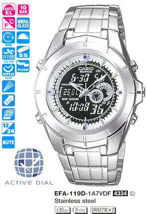 Часы CASIO EFA-119D-1A7VEF