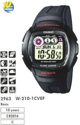 Часы CASIO W-210-1CVEF