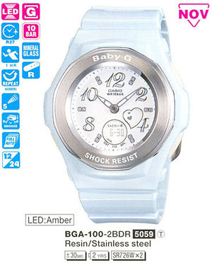 Часы Casio BABY-G Urban BGA-100-2BER