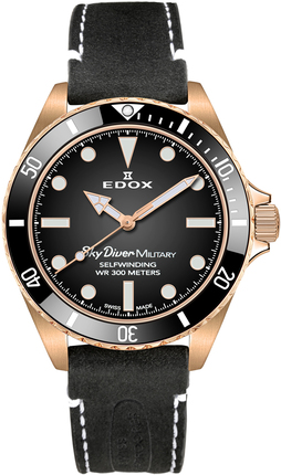 Часы Edox SkyDiver Military Limited Edition 80115 BRZN NDR + ремешок