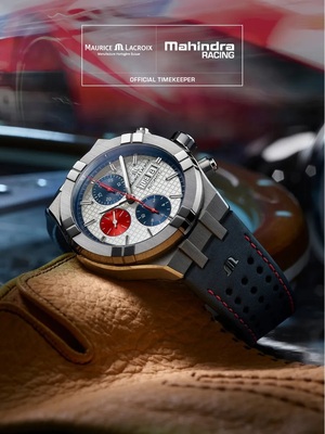 Часы Maurice Lacroix AIKON Automatic Chronograph Special Edition Mahindra Racing AI6038-SS001-133-4