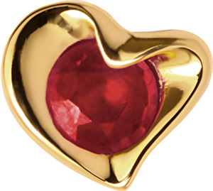 Шарм CC rings - ruby heart 650-G02 Ruby