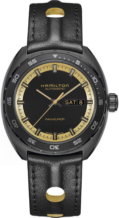 Годинник Hamilton American Classic Pan Europ Day Date Auto H35425730 + ремінець