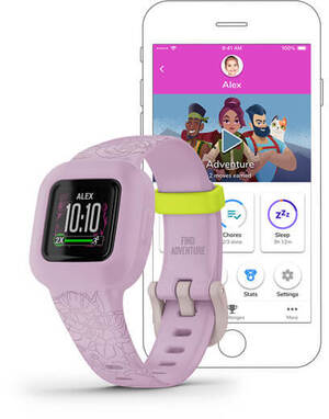 Смарт-годинник Garmin Vivofit Jr. 3 Lilac Floral (010-02441-01)