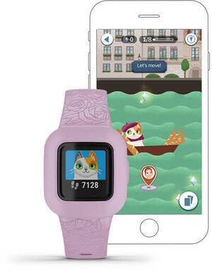 Смарт-годинник Garmin Vivofit Jr. 3 Lilac Floral (010-02441-01)