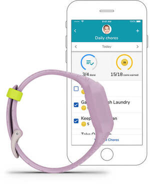 Смарт-годинник Garmin Vivofit Jr. 3 Lilac Floral (010-02441-01)