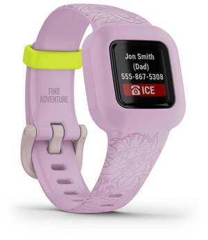 Смарт-годинник Garmin Vivofit Jr. 3 Lilac Floral (010-02441-01)