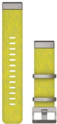 Ремінець Garmin QuickFit® 22 Jacquard-weave Yellow/Green (010-12738-23)