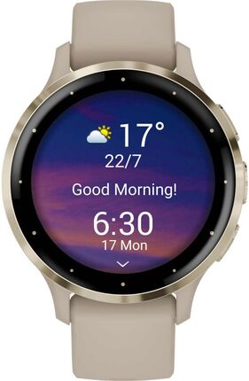 Смарт-годинник Garmin Venu 3S Soft Gold Stainless Steel Bezel with Ivory Case and Silicone Band (010-02785-04)