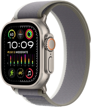 Смарт-годинник Apple Watch Ultra 2 GPS + Cellular 49mm Titanium Case with Green/Grey Trail Loop - S/M (MRF33UL/A)