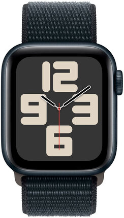 Смарт-годинник Apple Watch SE GPS 40mm Midnight Aluminium Case with Midnight Sport Loop (MRE03QP/A)