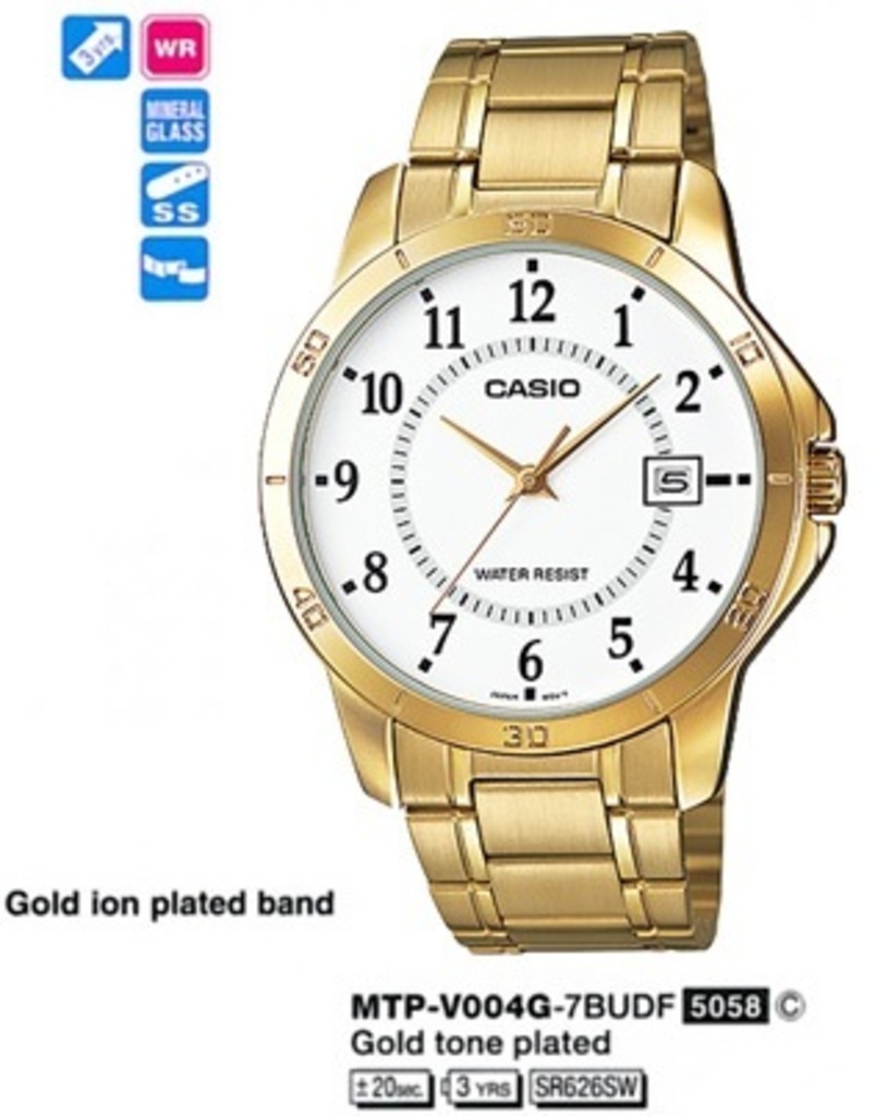 

Часы CASIO MTP-V004G-7BUDF, MTP-V004G-7B (A)