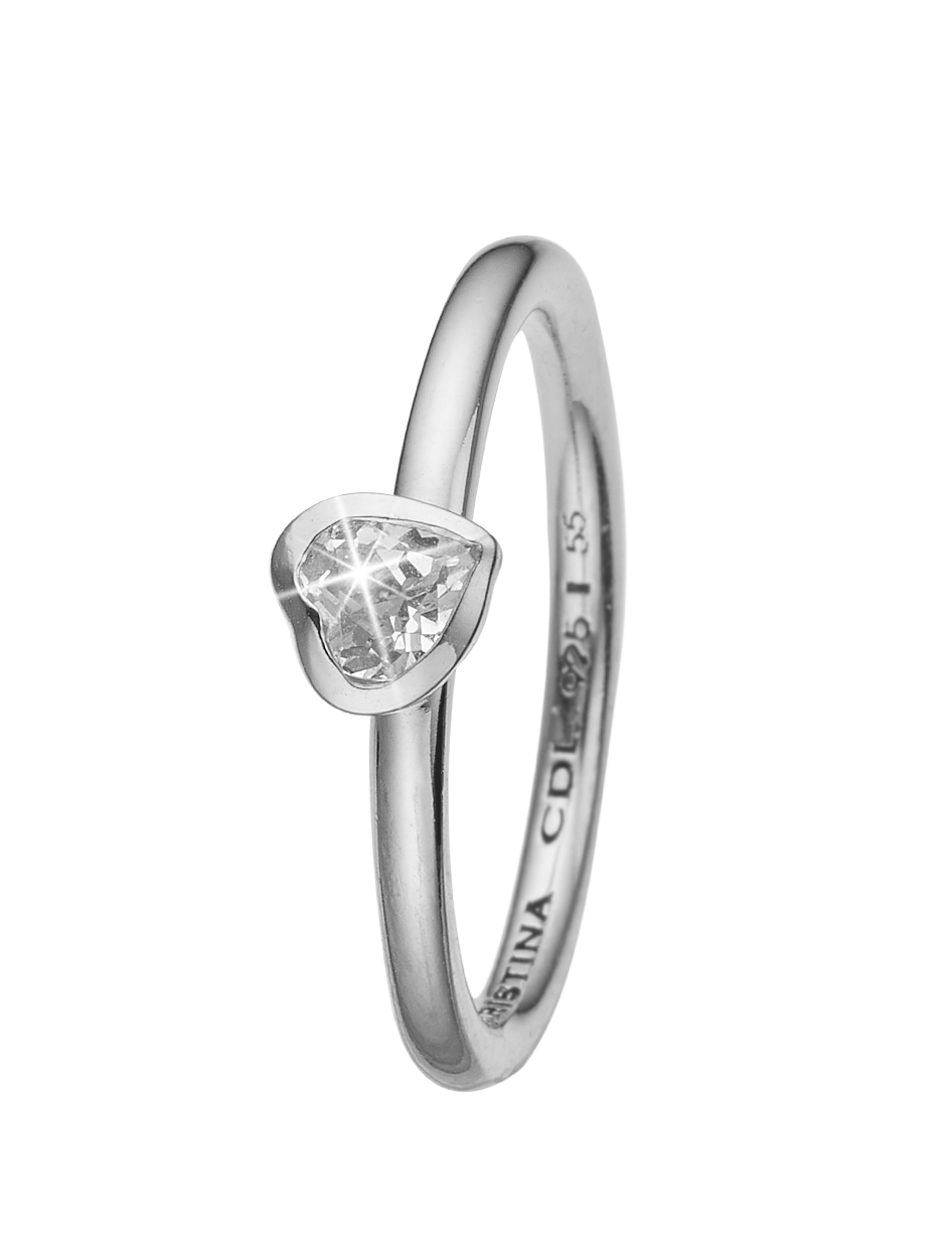 

Кольцо CC 800-2.14.A/55 Promise silver, 800-2.14.A/55
