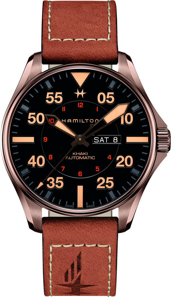 

Часы Hamilton Khaki Aviation Pilot Day Date Auto H64705531, H64705531